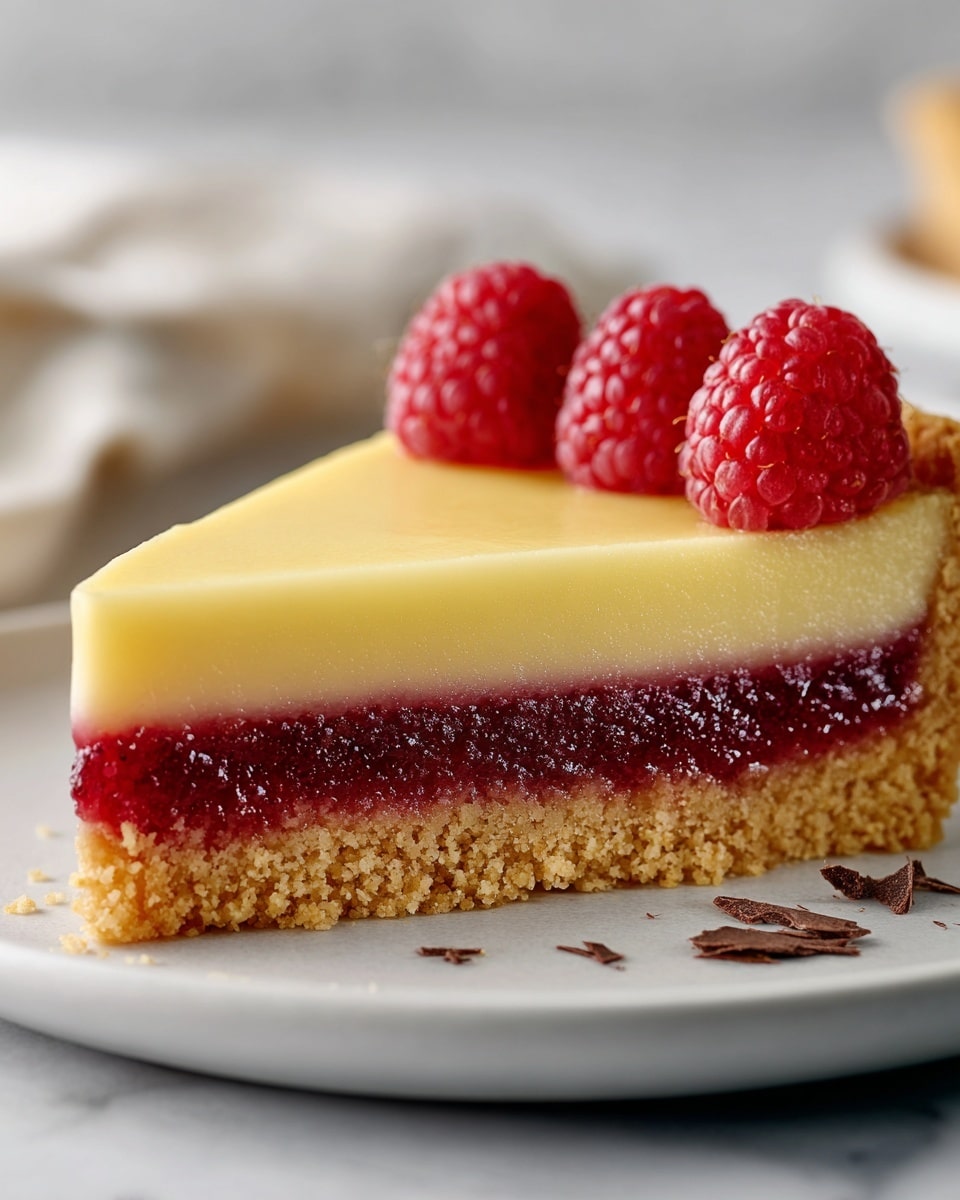 Vegan White Chocolate Raspberry Tart Recipe - Recipe Image