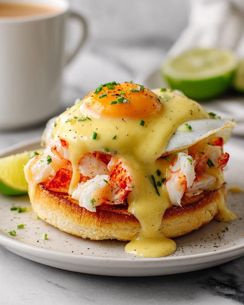 Bay Lobster Eggs Benedict with Cajun Hollandaise Recipe - Recipe Image