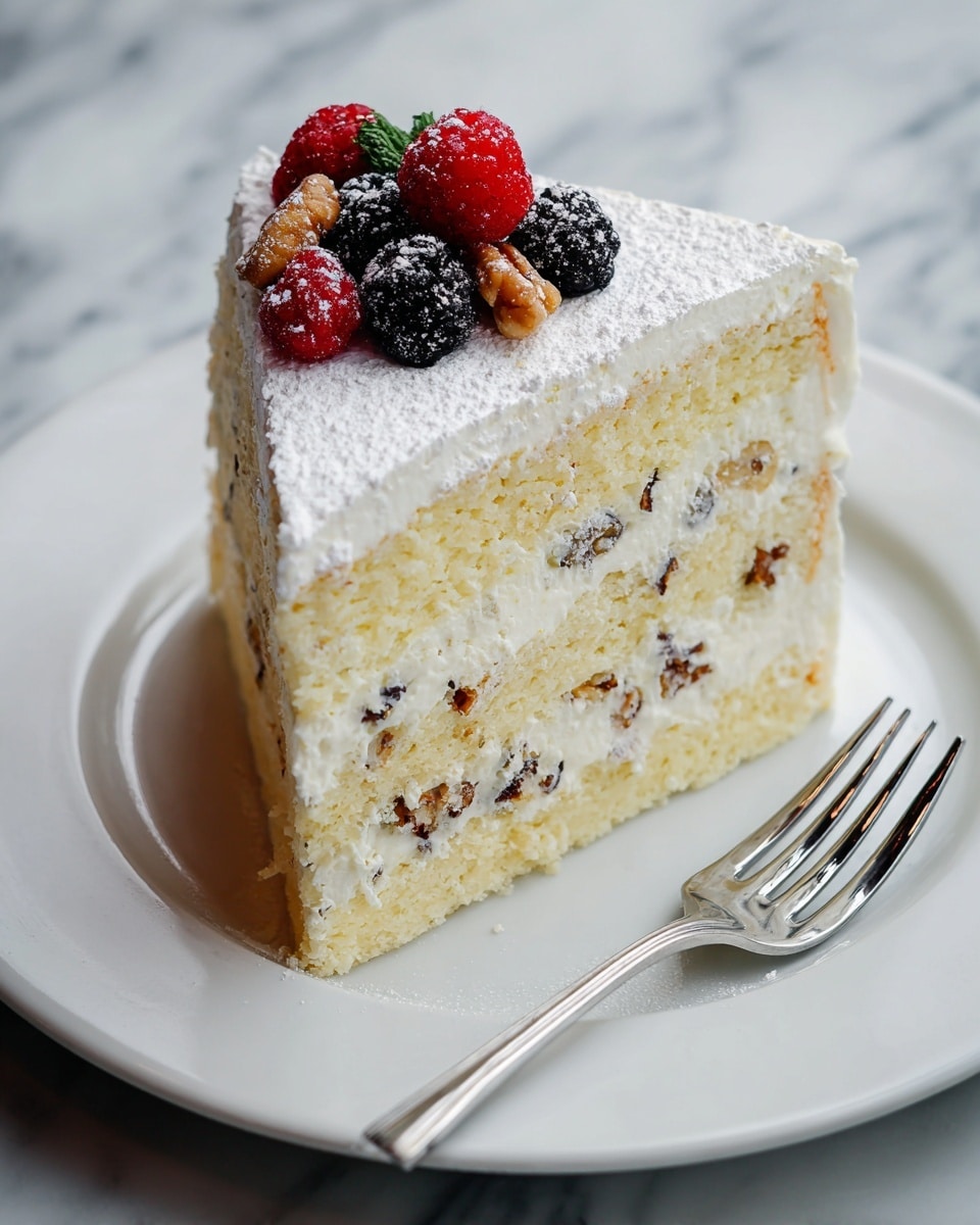 Snowy Bavarian Bliss Cake Recipe - Recipe Image