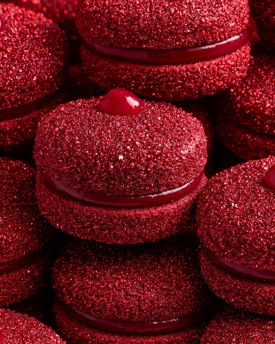 Hershey's Red Velvet Blossoms Cookies Recipe - Recipe Image