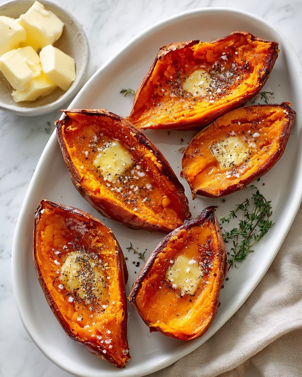 Roasted Sweet Potatoes with Garlic Seasoning Recipe - Recipe Image