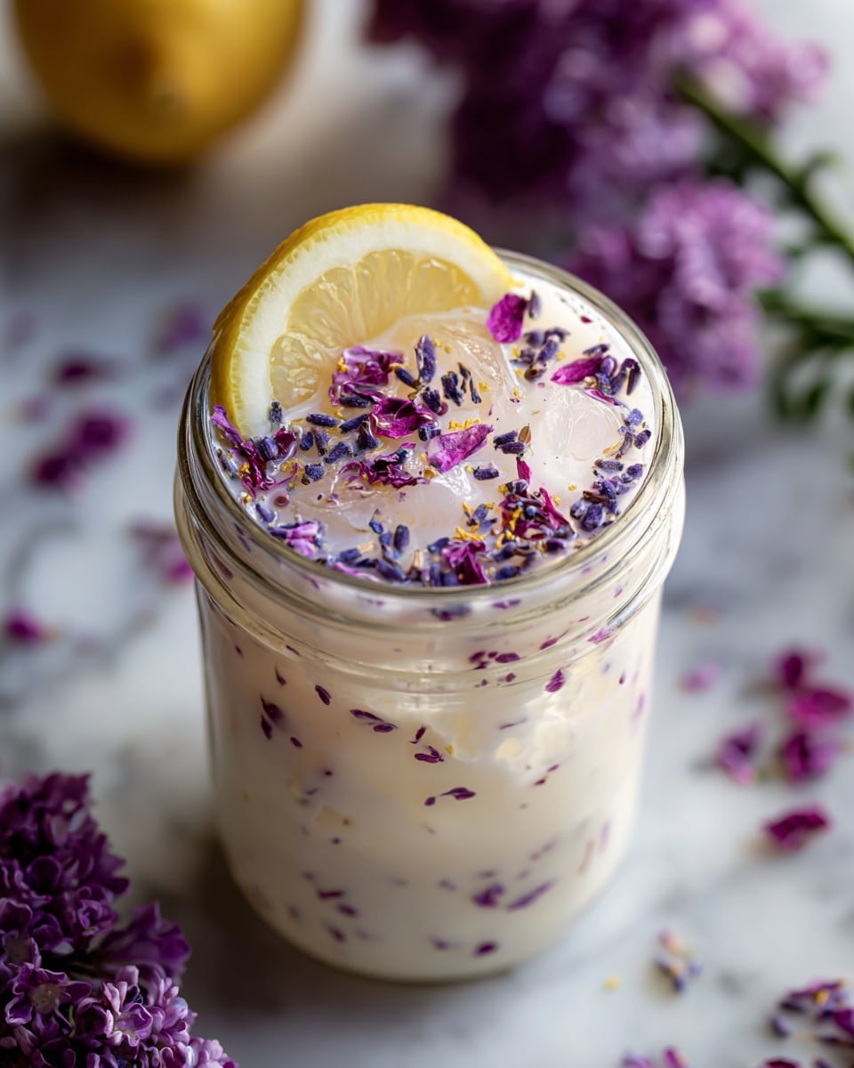 Coconut Lavender Lemonade Mocktail Recipe - Recipe Image