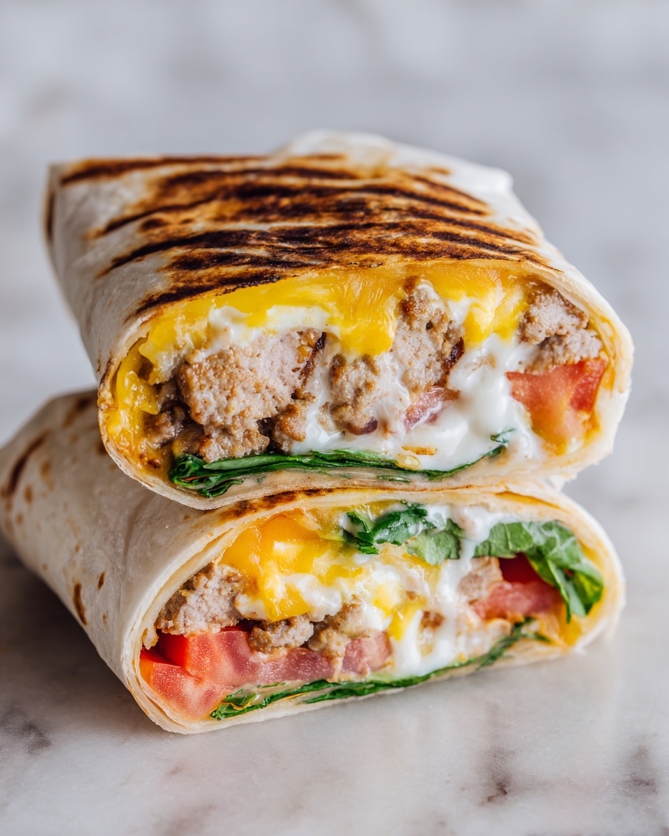Grilled Cheeseburger Wraps: A Fun Twist on a Classic Recipe - Recipe Image