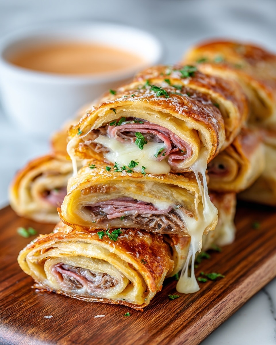 Keto Crispy Reuben Roll-Ups Recipe - Recipe Image