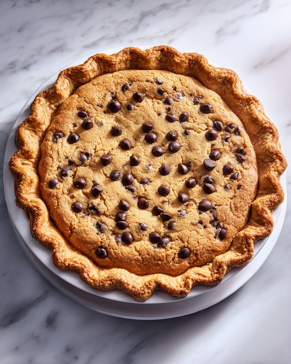 Chocolate Chip Cookie Pie Recipe - Recipe Image