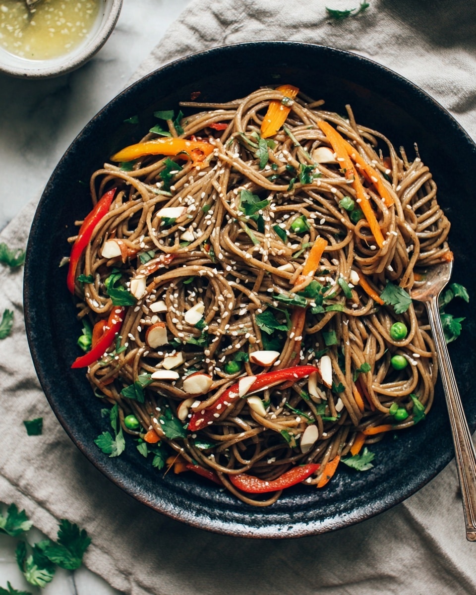 Spicy Peanut Soba Noodle Salad Recipe - Recipe Image