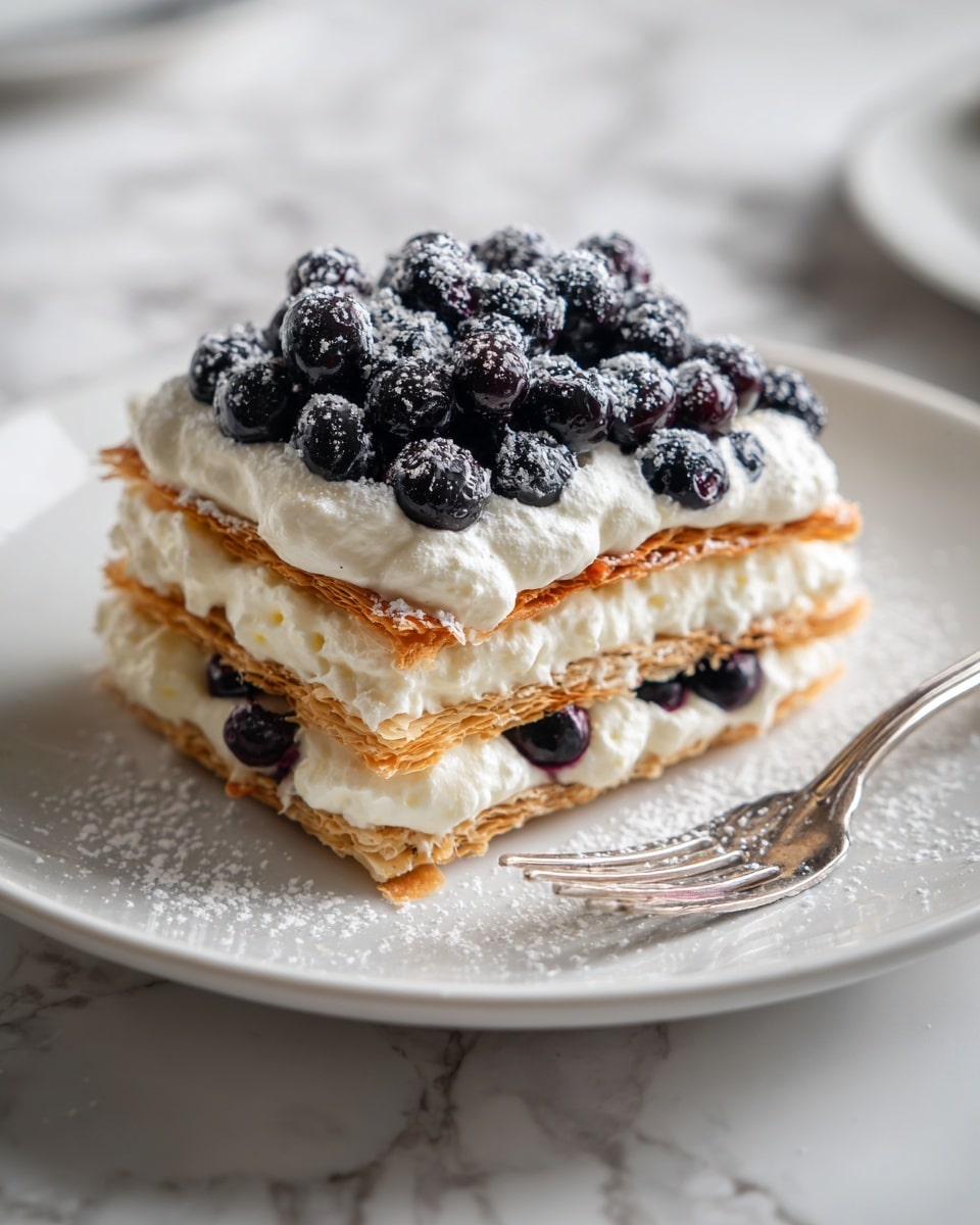 White Chocolate Blueberry Lasagna Recipe - Recipe Image