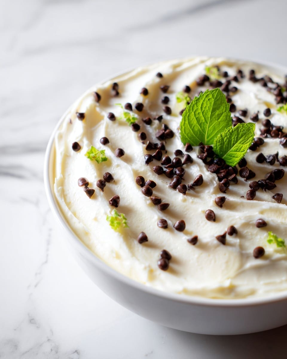 Mint Chocolate Chip Cheesecake Dip Recipe - Recipe Image