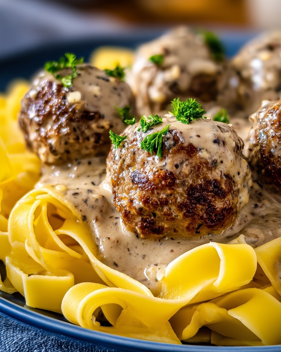 Garlic Butter Chicken Balls with Creamy Parmesan Pasta Recipe - Recipe Image