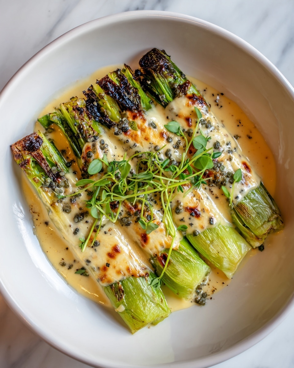 Braised Leeks with Beurre Blanc Recipe - Recipe Image
