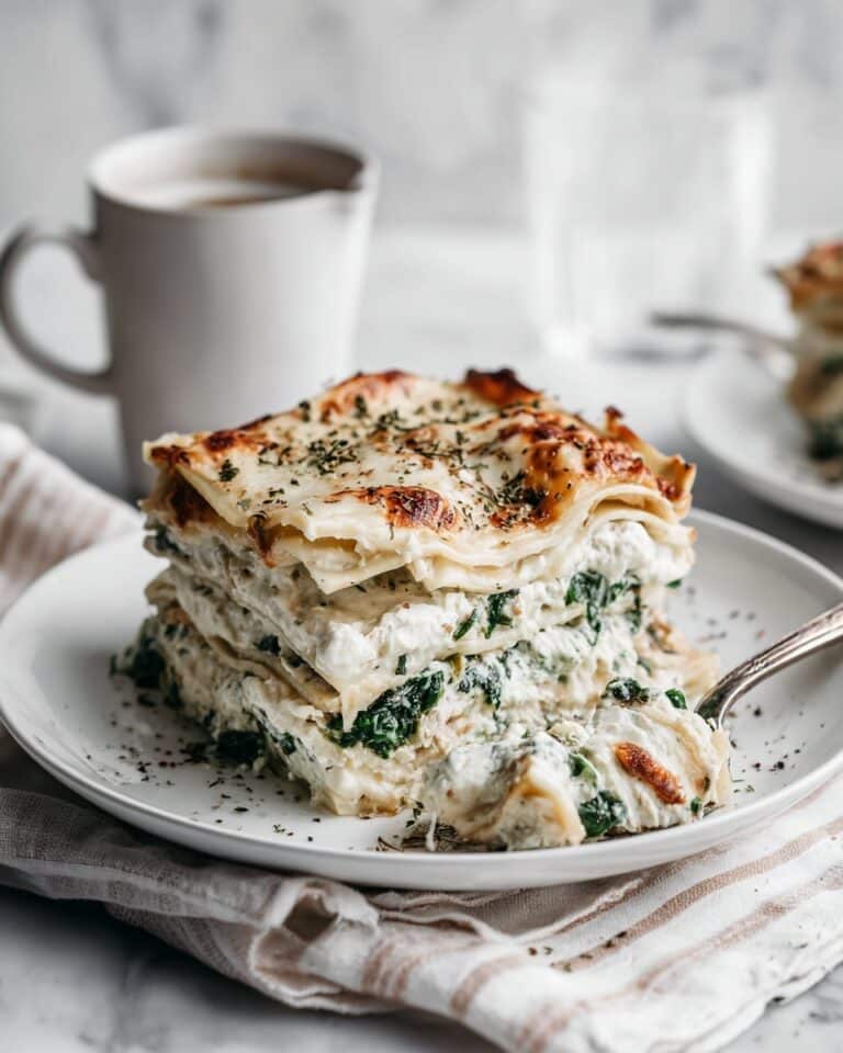 White Cheese Chicken Lasagna Recipe