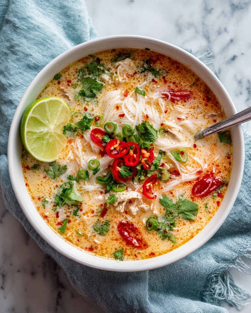 Thai Coconut Chicken Soup Recipe - Recipe Image
