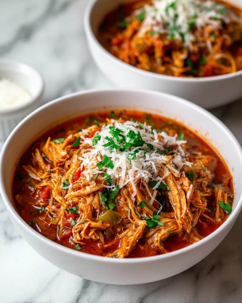 Crockpot Chicken Parmesan Soup Recipe
