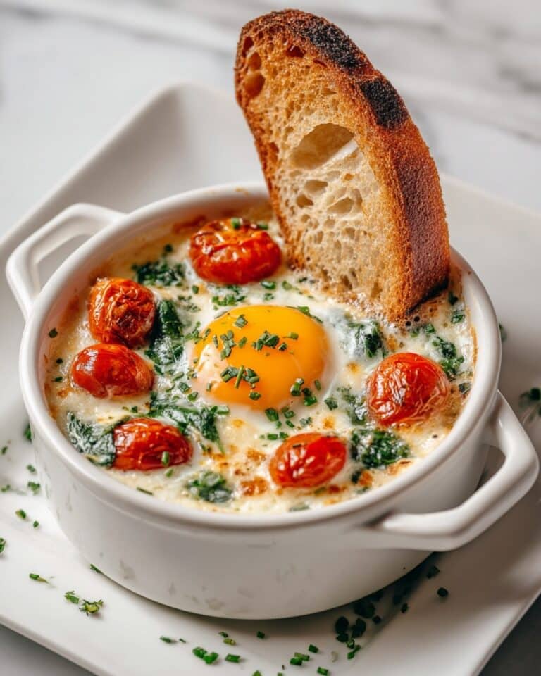 Baked Feta Eggs Breakfast Recipe
