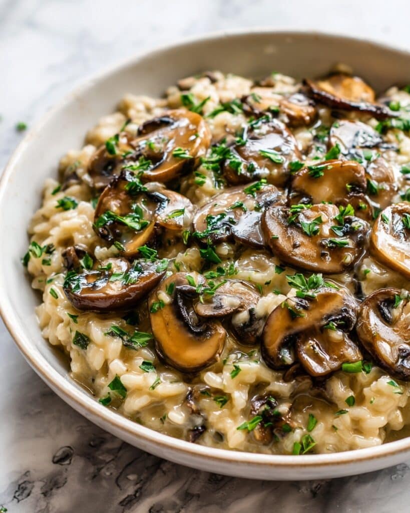 Creamy Mushroom Rice Recipe