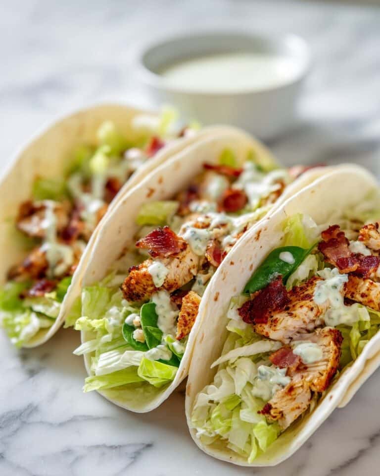 Shredded Chicken Tacos with Creamy Chimichurri Sauce Recipe