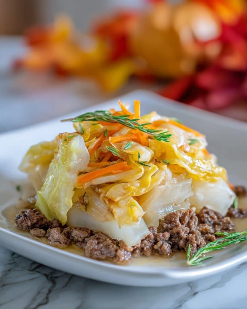 Cabbage and Ground Beef Skillet Recipe