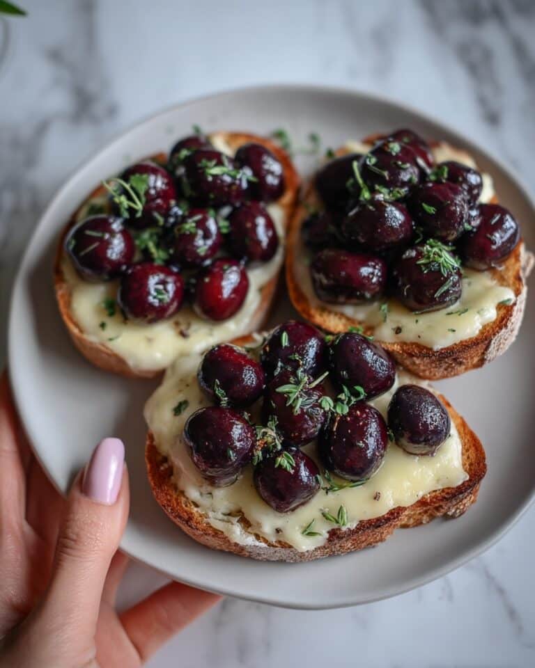 Crispy Crostini with Balsamic-Roasted Cranberries and Creamy Brie Recipe
