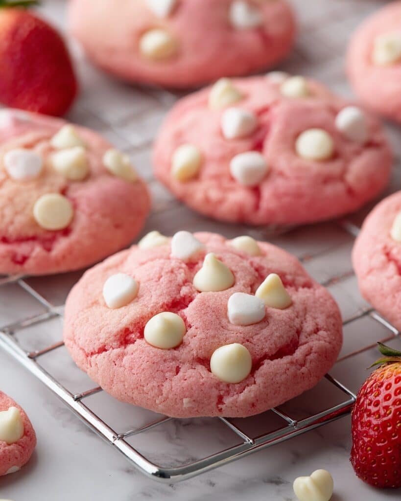 Strawberry Cake Mix Cookies Recipe