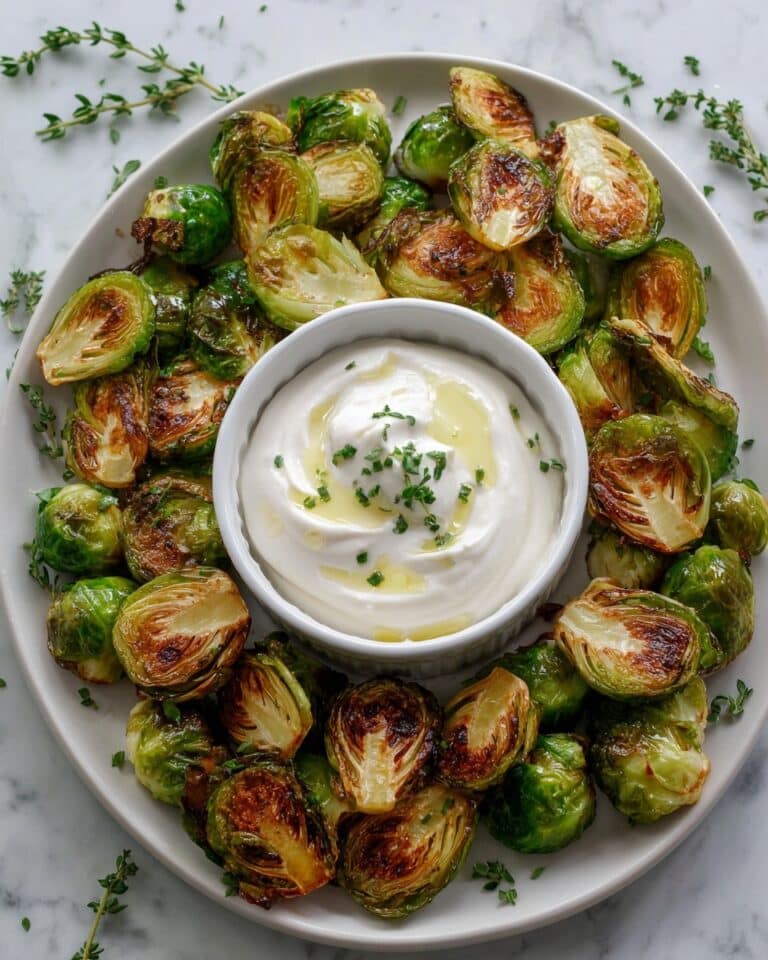 Crispy Brussels Sprouts With Dijon Aioli Recipe