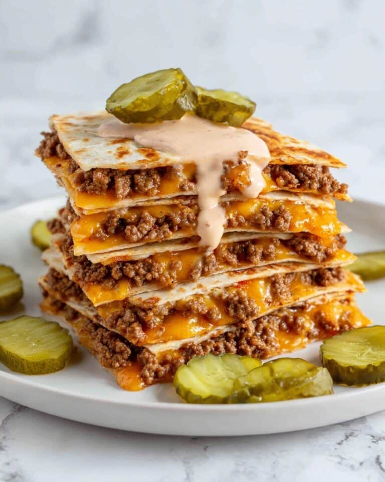 Cheeseburger Quesadilla Recipe
