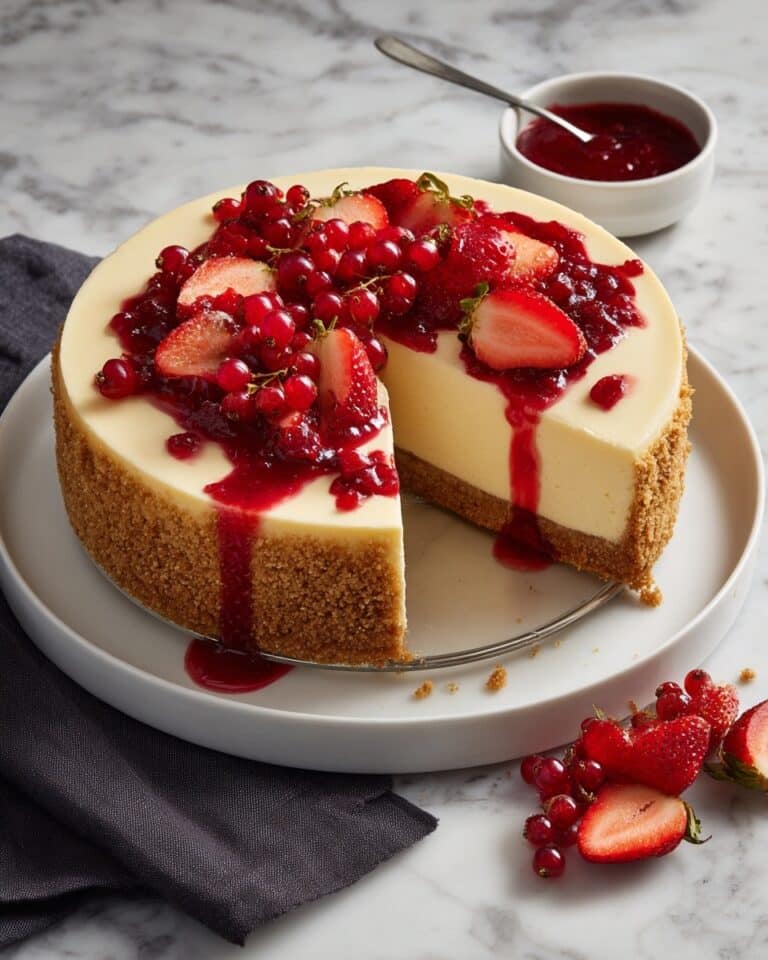 Strawberry Swirl Cheesecake Recipe