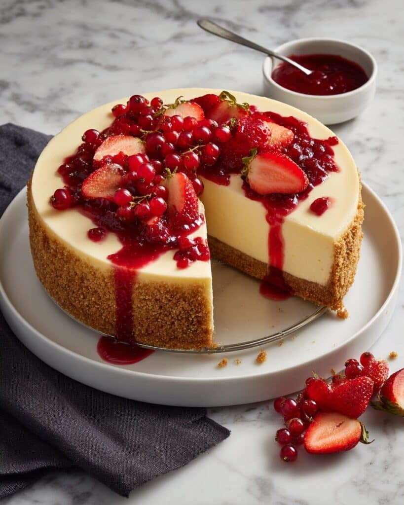 Strawberry Swirl Cheesecake Recipe