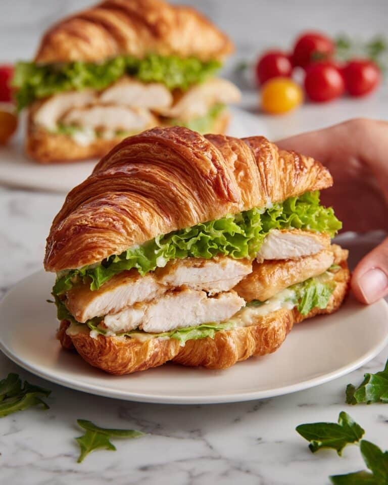 Chicken Caesar Croissant Sandwich Recipe