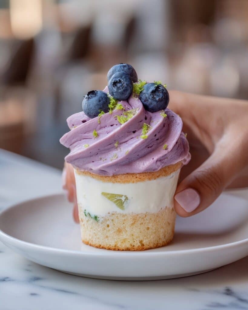Blueberry Lime Cheesecake Cupcakes Recipe