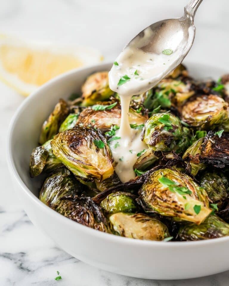 Crispy Fried Brussels Sprouts with Lemon Aioli Recipe