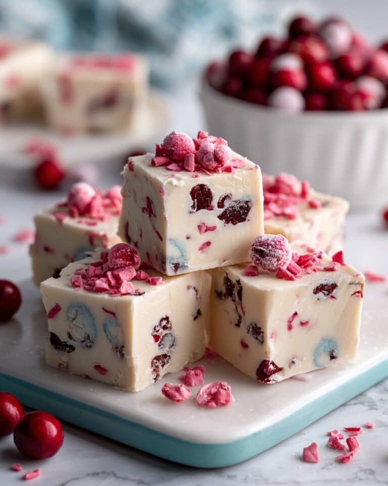 White Chocolate Cherry Fudge Recipe