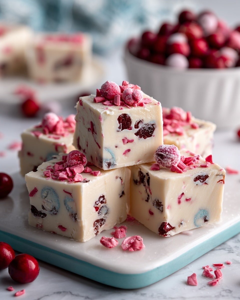 White Chocolate Cherry Fudge Recipe