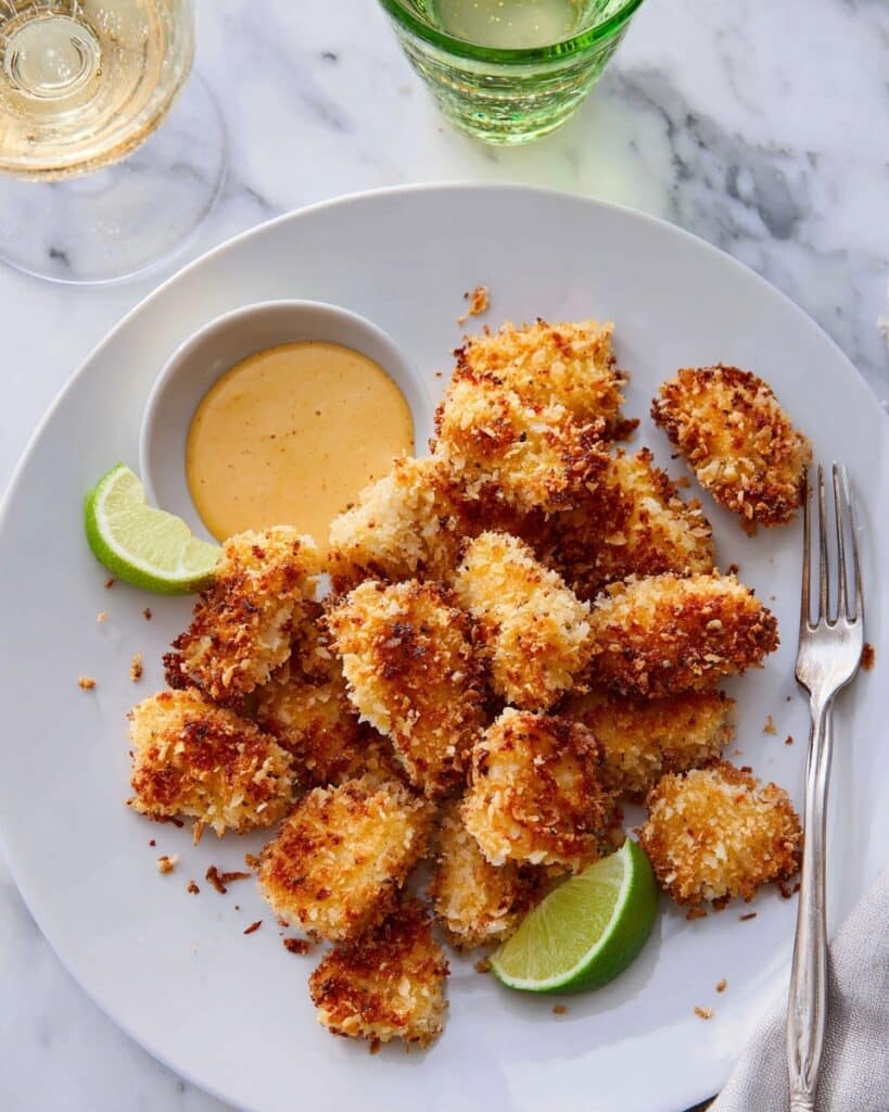 Panko Sesame Crusted Salmon Bites Recipe