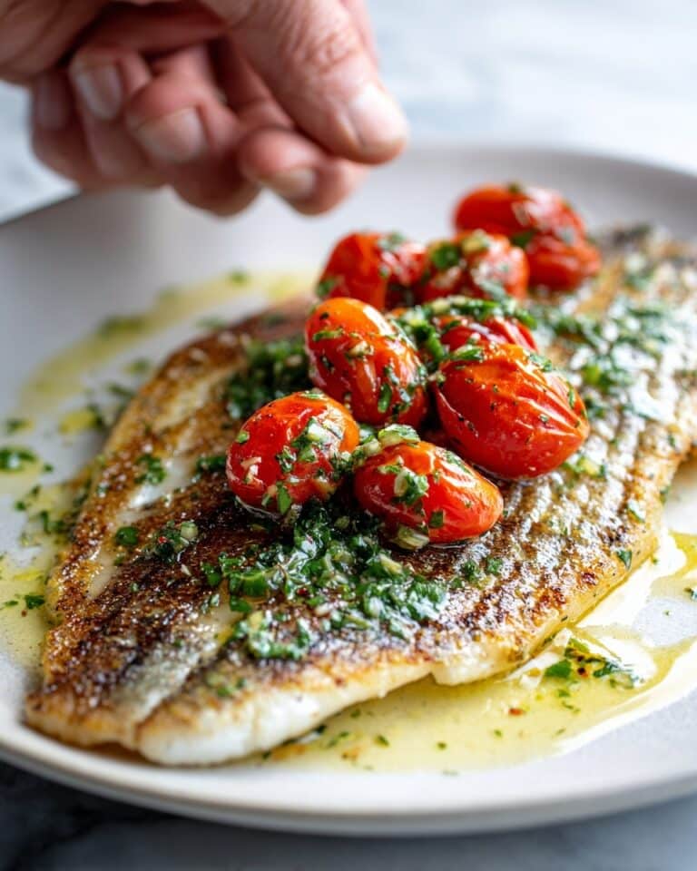 Pan-Seared Mediterranean Cod in Tomato Basil Sauce Recipe