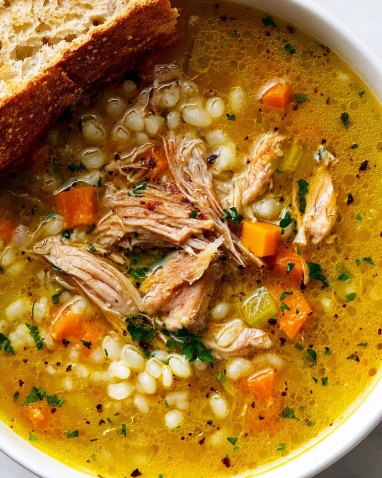 Crockpot Chicken and Barley Soup Recipe