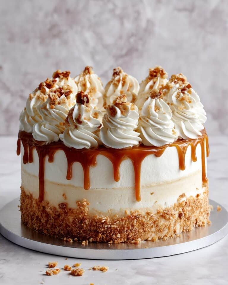 Caramel Crunch Cake Recipe