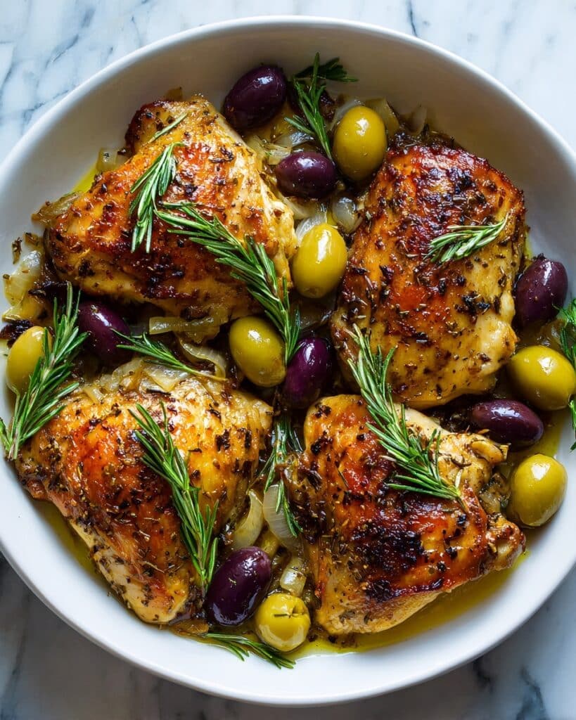 Pan-Roasted Chicken with Grapes & Olives Recipe
