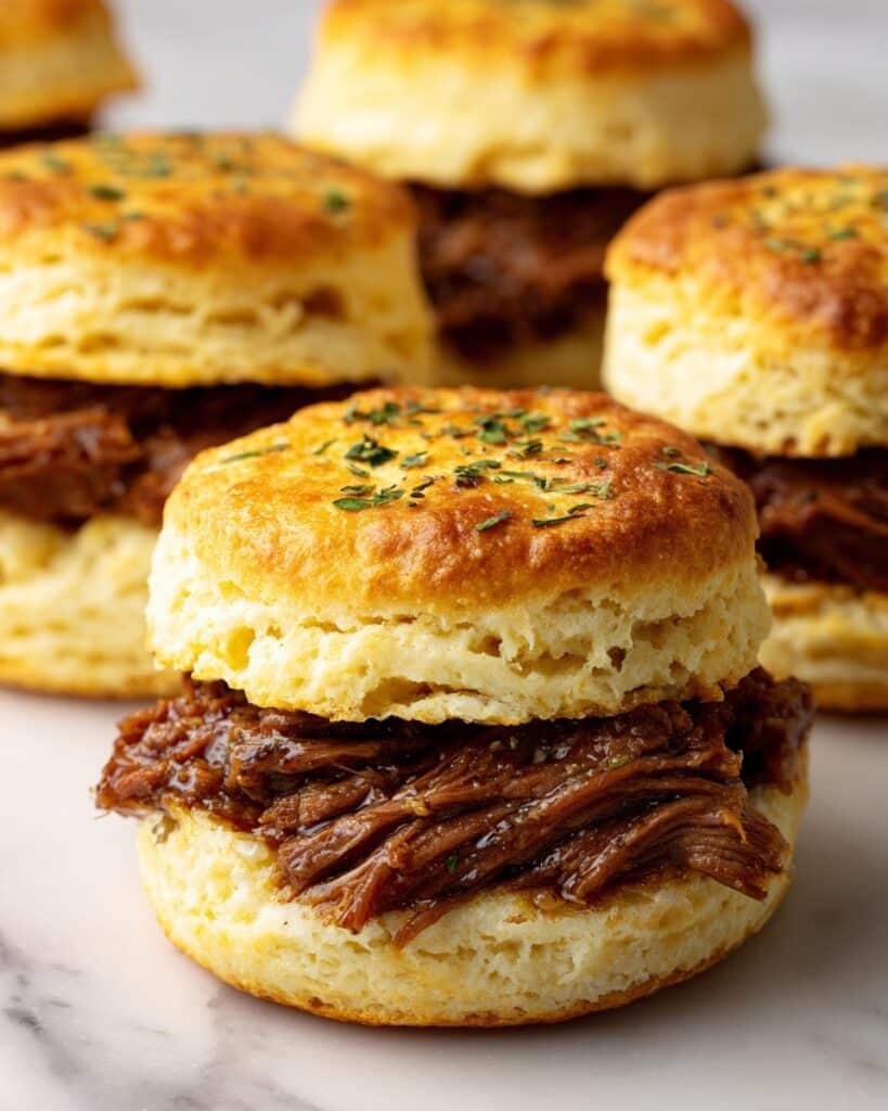 Baked French Dip Biscuits Recipe