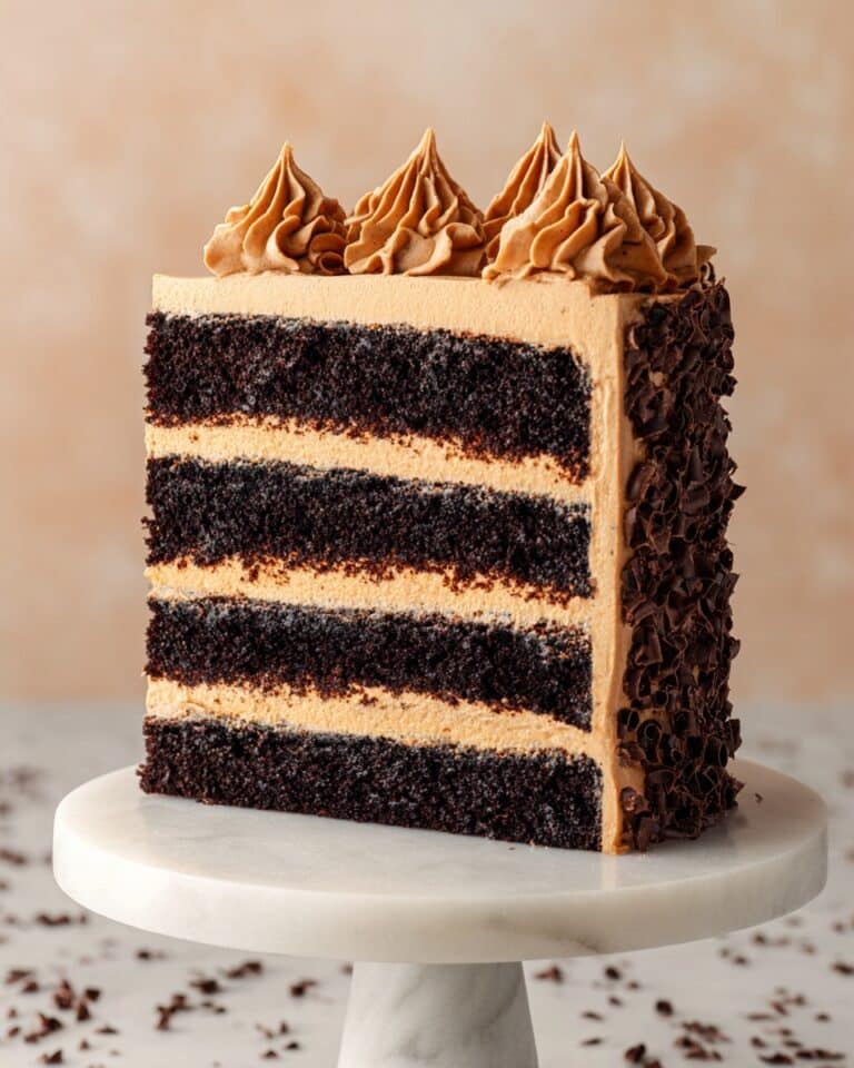 Decadent Double Chocolate Layer Cake with Rich Buttercream Recipe