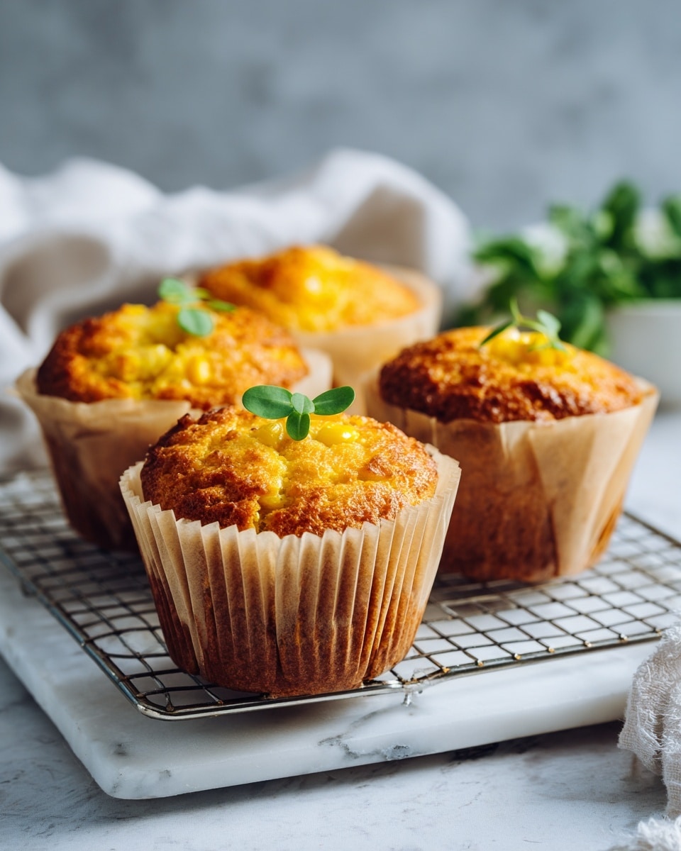 Crispy Cheddar Corn Potato Muffins Recipe - Recipe Image