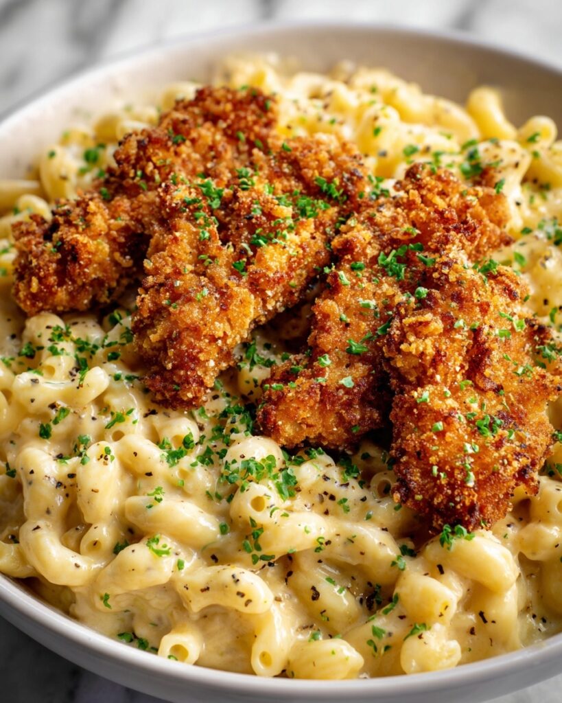 Honey Pepper Chicken Mac and Cheese Recipe