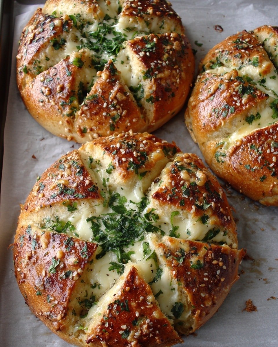 Korean Garlic Cheese Bread Recipe - Recipe Image