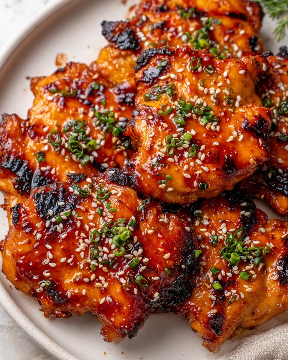 Sticky Sweet Chili Chicken Thighs Recipe - Recipe Image