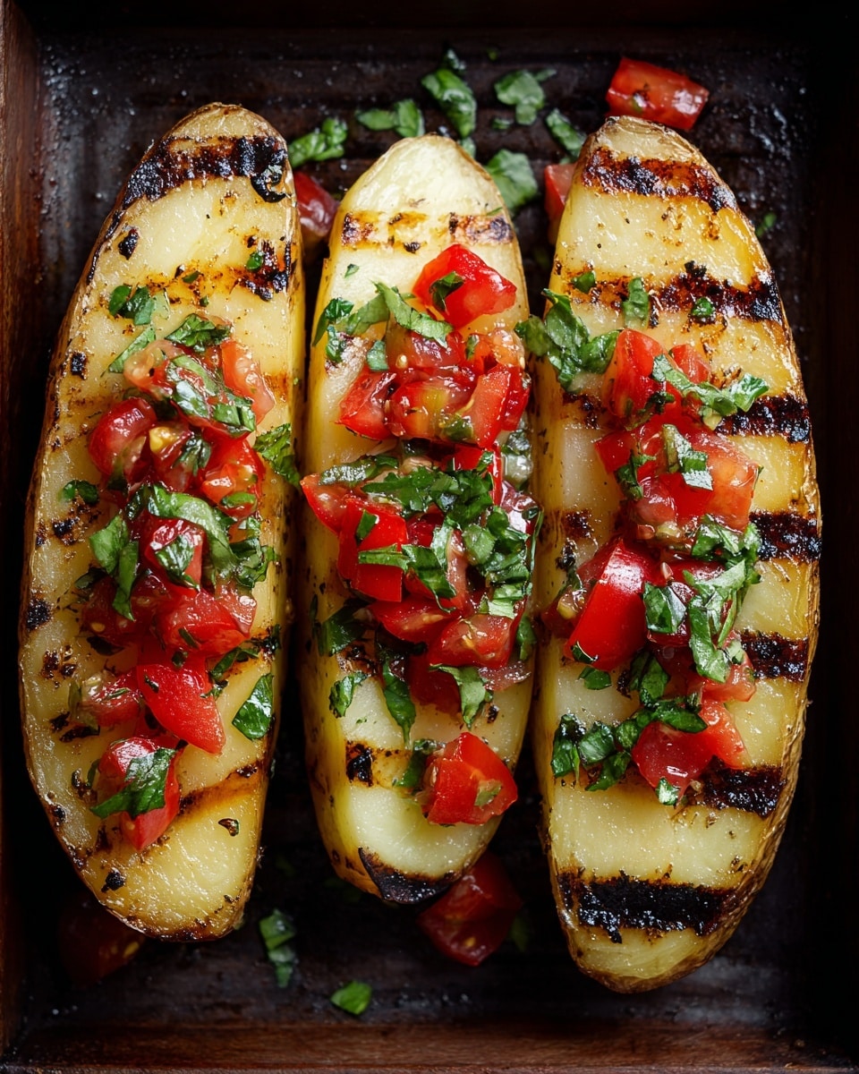 Grilled Baked Potatoes Recipe - Recipe Image
