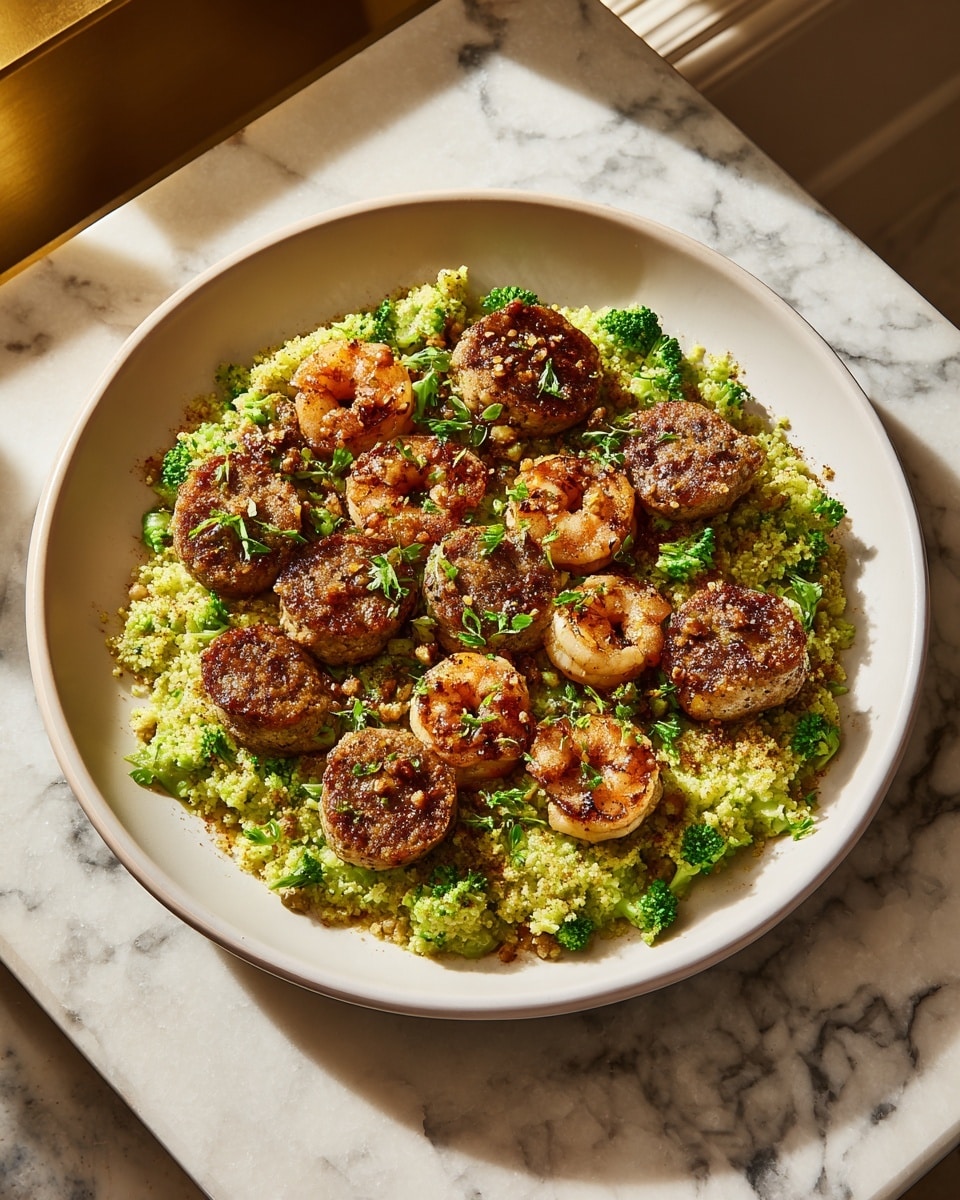 Honey Garlic Shrimp, Sausage & Broccoli Recipe - Recipe Image