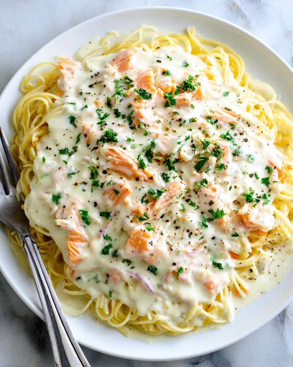 Smoked Salmon Carbonara Recipe - Recipe Image