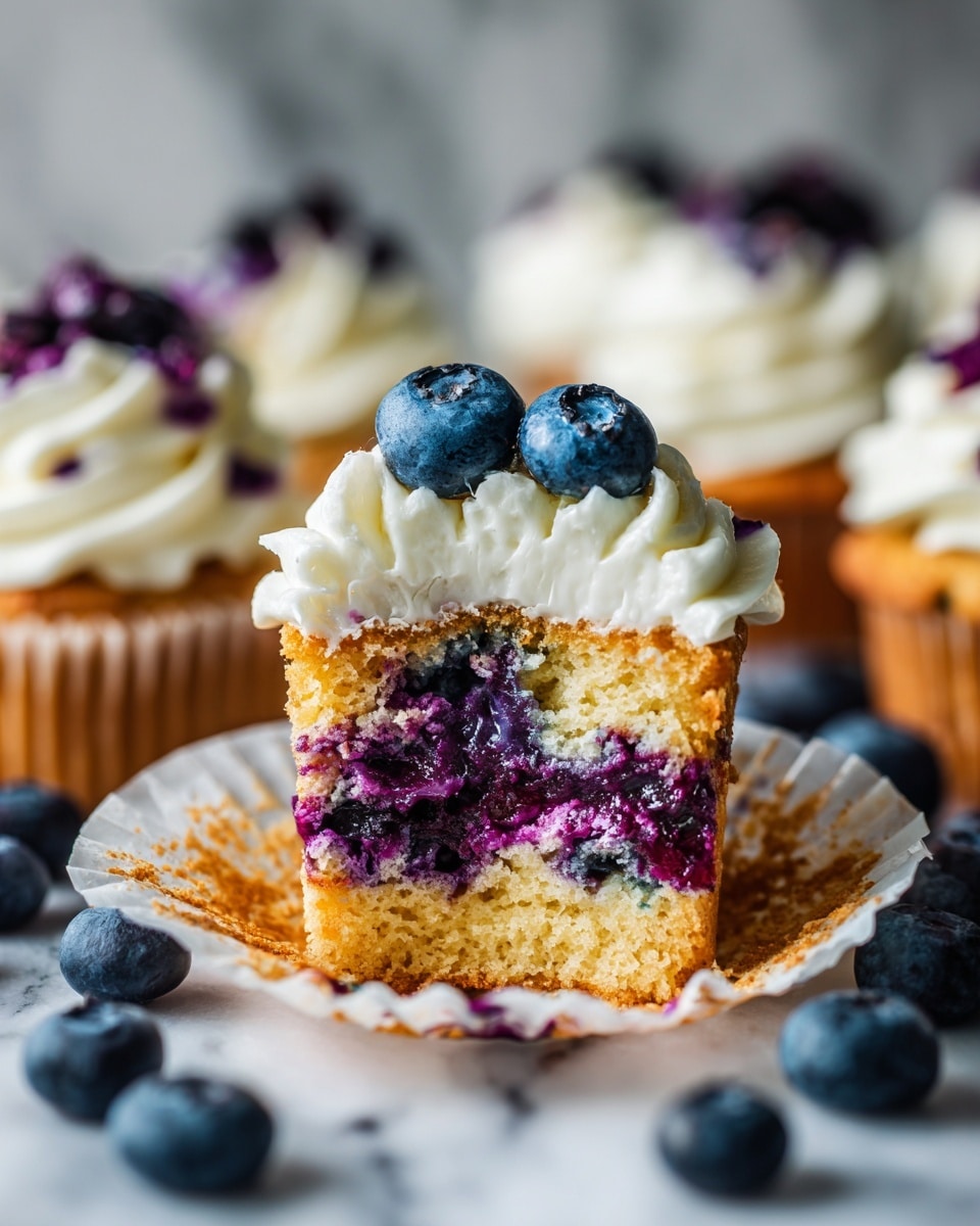 Lemon Blueberry Cupcakes Recipe - Recipe Image