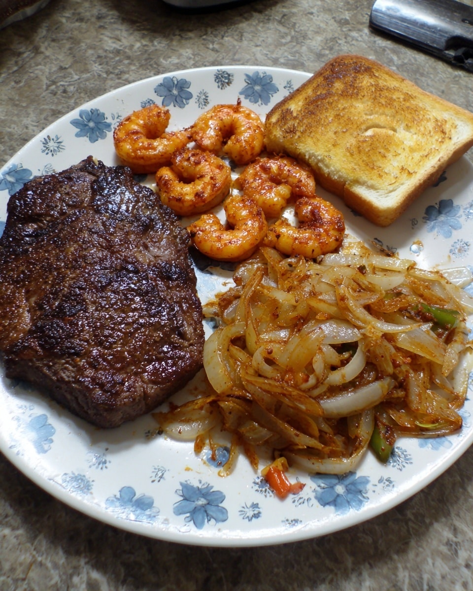 Steak Shrimp Noodles Recipe - Recipe Image