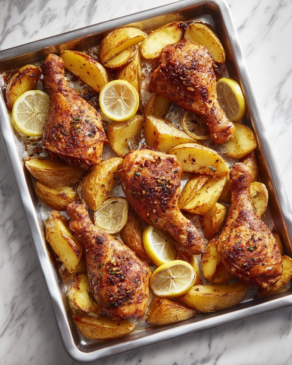 Lemon Greek Chicken and Potatoes Recipe - Recipe Image