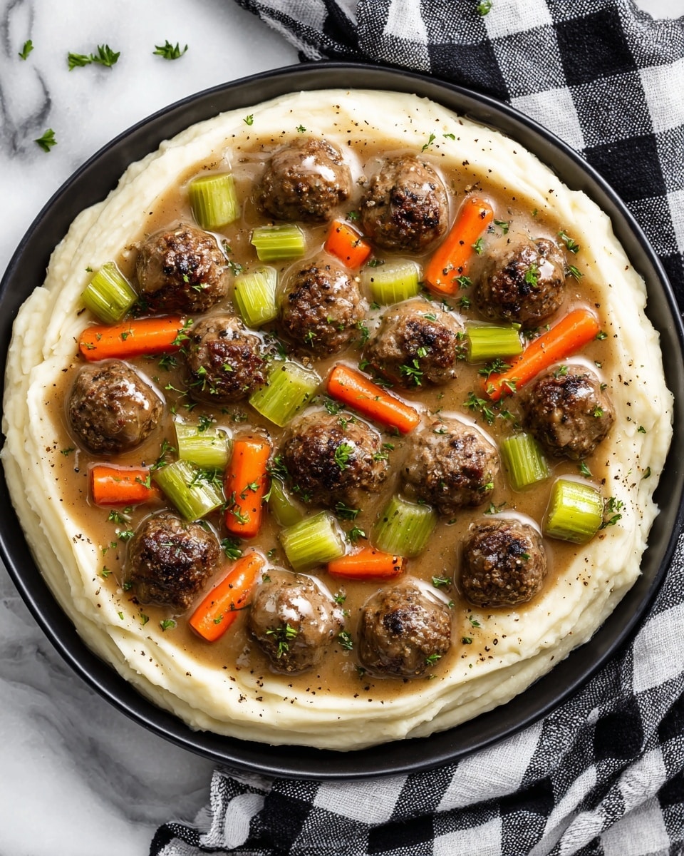 Easy Frozen Meatball Pot Roast Recipe - Recipe Image